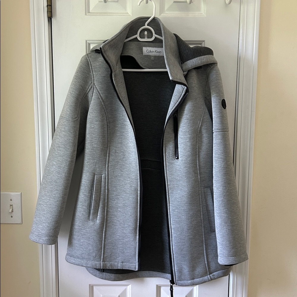 Calvin Klein Light Grey Scuba Jacket - Picture 11 of 11